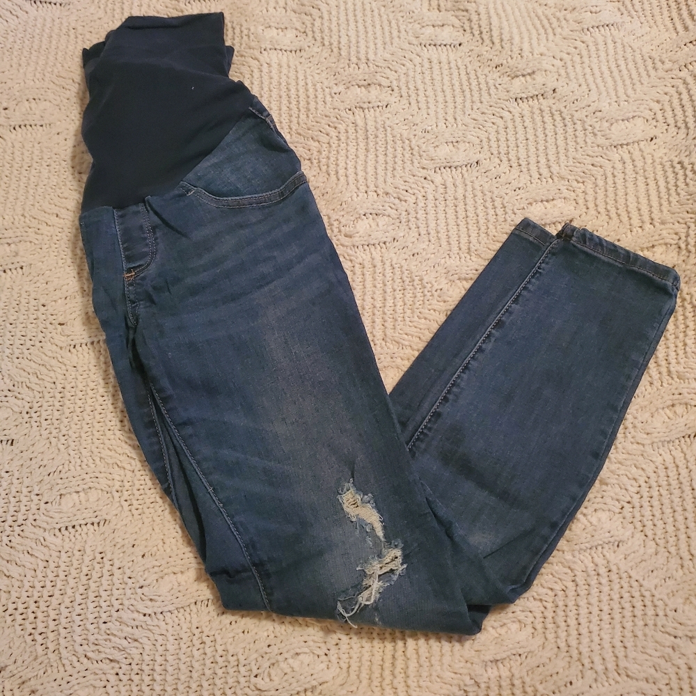 Led luxe essential maternity jeans - Picture 1 of 3